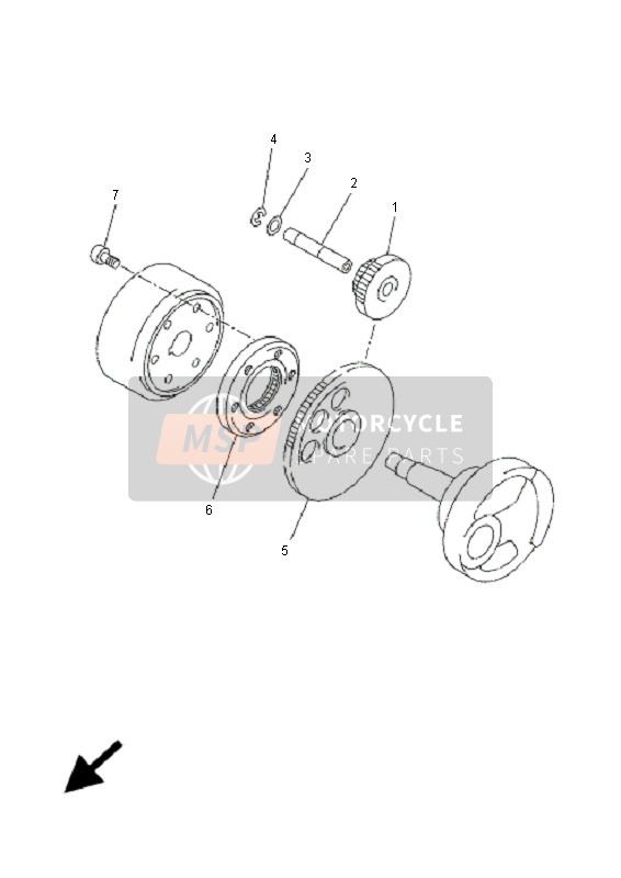 Yamaha YP250R X-MAX 2006 Starter 2 for a 2006 Yamaha YP250R X-MAX